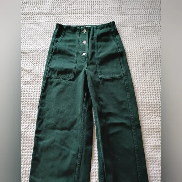 Stockholm Atelier & Other Stories Forest Green Trousers - Picture 3 of 6
